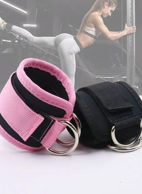 Gym Ankle Straps Double D-Ring Neoprene Padded Cuffs Ankle