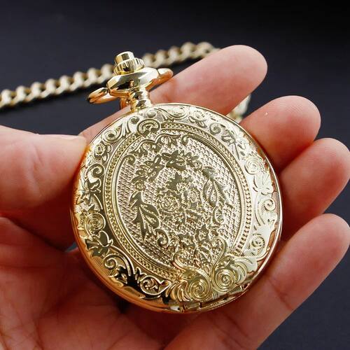 malism Vintage Gold  Pocket Watch Antique Vintage