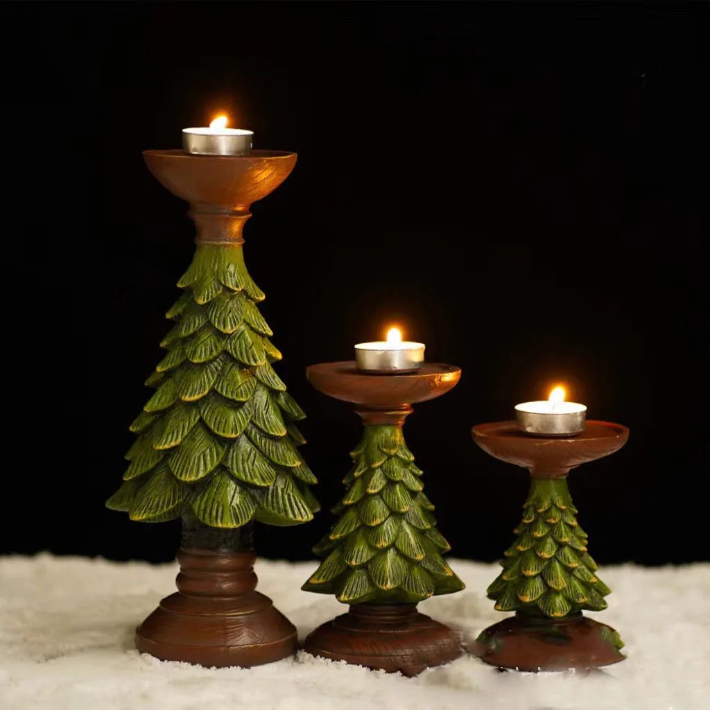 Chistmas e Candle Holde Onaments Ins Style Euopean Style