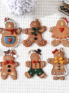 Chistmas Resin Gingebead Man Pendant Chistmas e Decoation