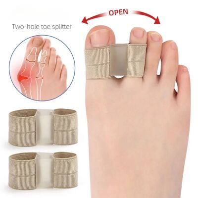 1/2Pc Two Toe Separator Hallux Valgus Bunion Corrector
