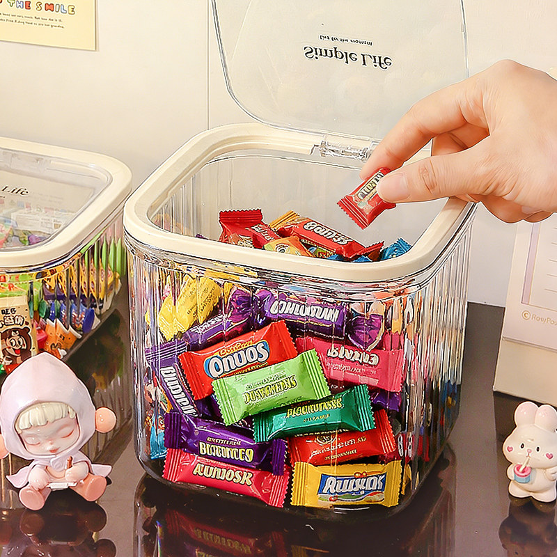 糖果急救罐送闺蜜送女友情绪急救瓶桌面零食防尘收纳盒透明糖果盒