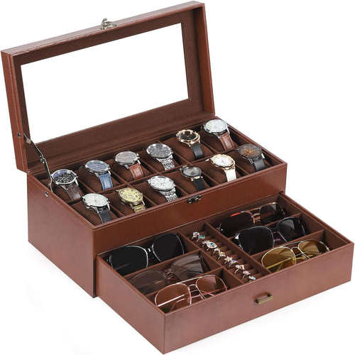 手表眼镜戒指一体式收纳盒大容量