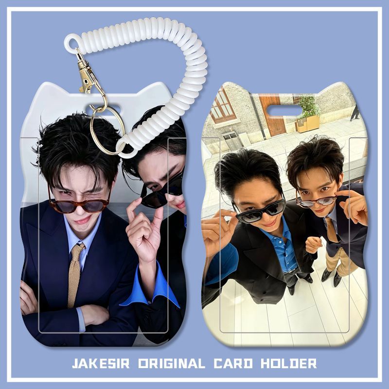 王安宇朴宝剑学生滑盖卡套饭卡公交卡身份证保护套门禁校园卡创意