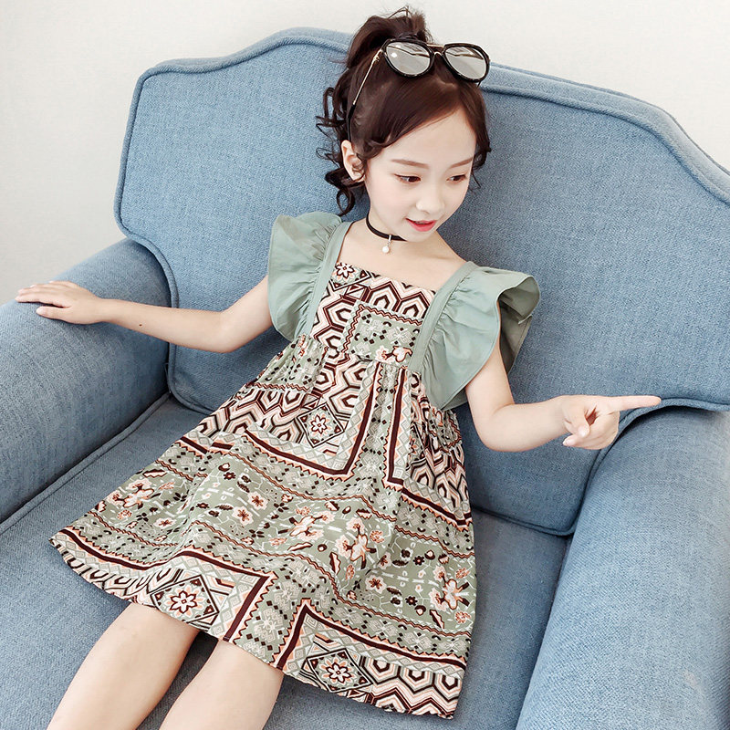 女童棉布连衣裙夏2019新款童装女孩裙子洋气儿童中大童网红公主裙在类目 女装/女士精品, 连衣裙中 - 来自Buy2taobao.com提供专业的淘宝代购服务