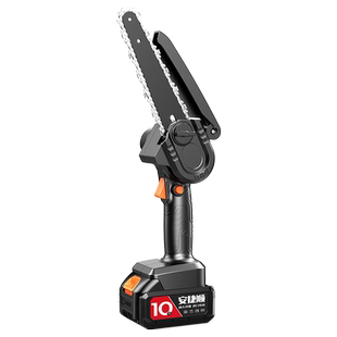 安捷顺电锯家用小型手持锯柴充电式锂电单手电锯户外伐木锯木神器