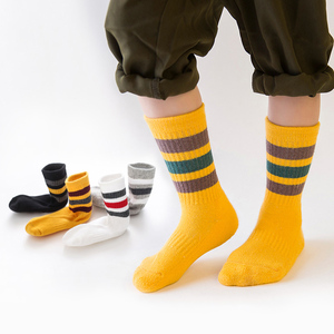 9.9元包邮 喽喽鼠  纯棉 秋冬中筒儿童袜4双