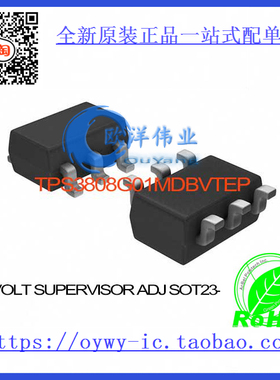 TPS3808G01MDBVTEP IC VOLT SUPERVISOR ADJ SOT23-6 TPS3808G01M