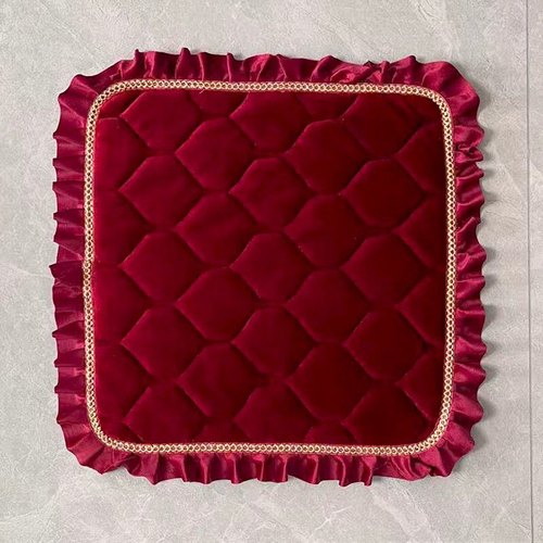 加厚纯色毛绒坐垫，防滑红木春秋椅沙发垫，办公室皮沙发长椅坐垫