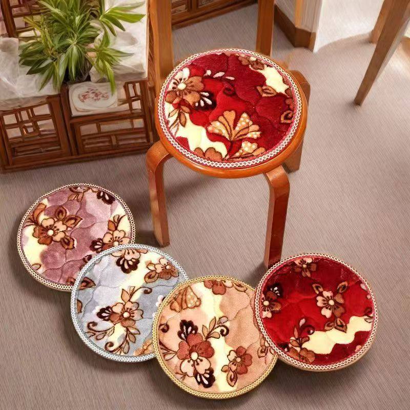 秋冬毛毯绒餐馆圆垫圆形坐垫圆凳子垫幼儿园加厚屁股垫宠物垫,居家布艺,椅垫,淘宝优惠券,粉丝福利购,淘宝优惠卷