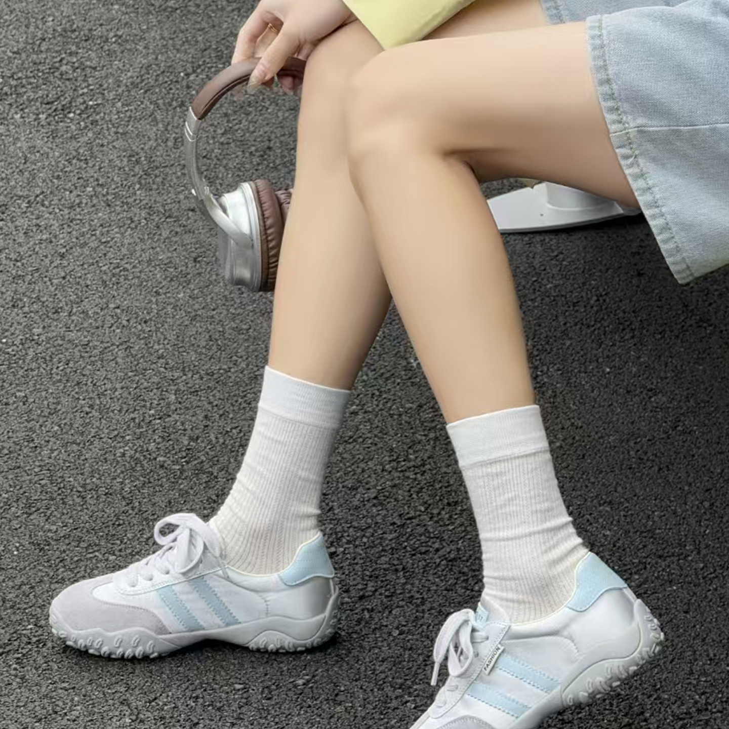 嘉俪多女鞋欧美休闲德训鞋牛反皮