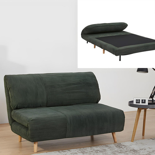 北欧实木高端可折叠沙发床