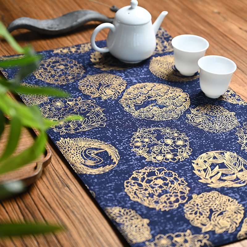 手工制作刺绣禅意新中式茶垫