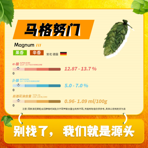 马格努门Magnum啤酒花新鲜新日期