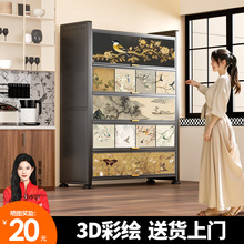 2025新款钢制多功能厨房置物架落地多层收纳柜家用餐边柜储物柜子