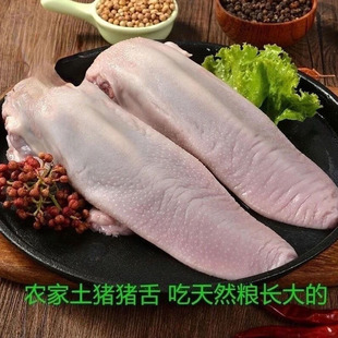 猪舌头无根口条整箱冷冻新鲜猪舌头生猪肉带根猪舌卤菜食材商用