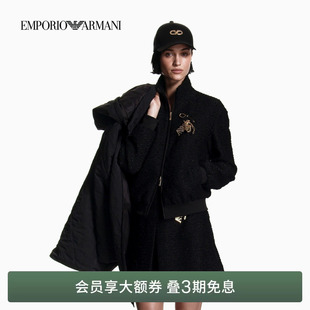 马年限定女立领棒球服短夹克外套 阿玛尼春夏新款 EMPORIO ARMANI