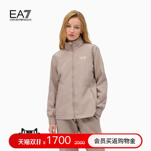 EA7/阿玛尼女士立领短款运动夹克
