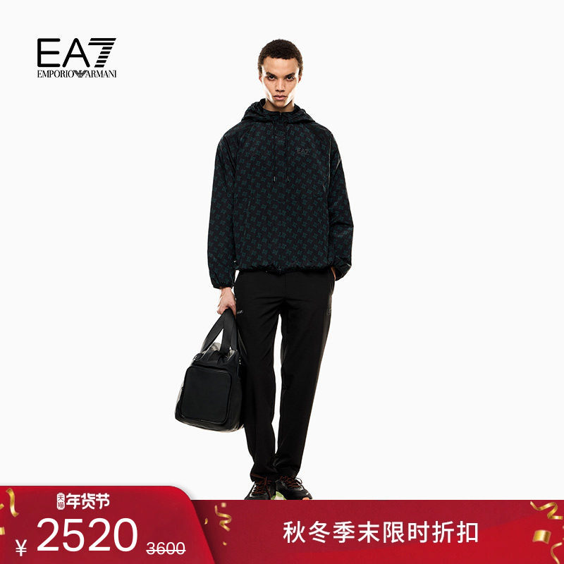 EMPORIO ARMANI/阿玛尼EA7/秋冬新款男士连帽开衫长裤运动套装