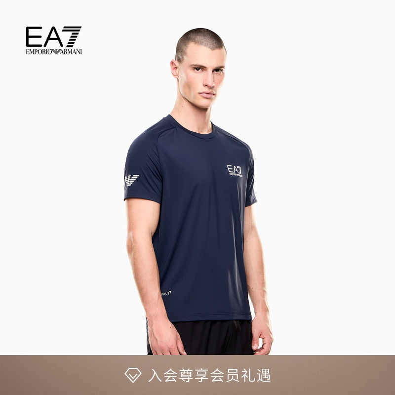 EA7/阿玛尼男士健身训练网球T恤