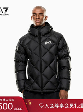 EMPORIO ARMANI/阿玛尼EA7/冬季新款男80白鸭绒加厚短羽绒服外套