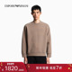EMPORIO 男宽松套头圆领植绒印花运动卫衣 新款 ARMANI 阿玛尼冬季
