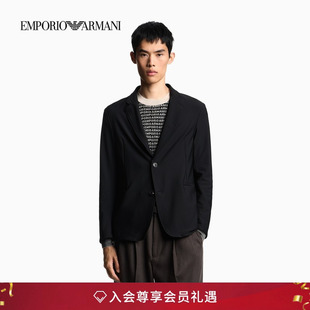 平驳领单排扣商务西装 阿玛尼秋冬男士 外套官方 ARMANI EMPORIO