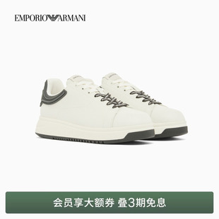 EMPORIO 阿玛尼春夏新款 男轻户外拼接绑带休闲运动厚底鞋 ARMANI
