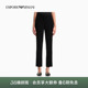 直筒微喇小开衩休闲裤 阿玛尼秋冬女士高腰修身 ARMANI EMPORIO