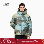 ARMANI 阿玛尼EA7 冬季 EMPORIO 新款 男加厚连帽面包夹克棉服外套