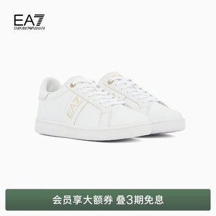 男女情侣款 EMPORIO ARMANI 阿玛尼EA7 绑带低帮网球休闲运动板鞋