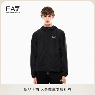 新款 EMPORIO 夏季 ARMANI 男复古运动连帽短夹克薄外套 阿玛尼EA7