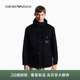 男毛呢连帽复古户外工装 EMPORIO 新款 阿玛尼冬季 夹克外套 ARMANI