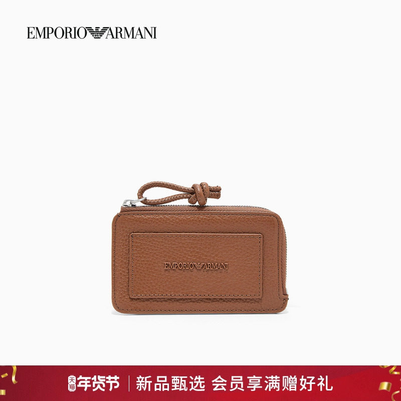 【新年礼物】EMPORIO ARMANI/阿玛尼春新款男牛皮革磨毛手拿卡夹,箱包皮具/热销女包/男包,卡包,淘宝优惠券,粉丝福利购,淘宝优惠卷