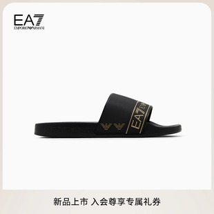 夏季 男女情侣款 一脚蹬沙滩拖鞋 新款 ARMANI EMPORIO 阿玛尼EA7