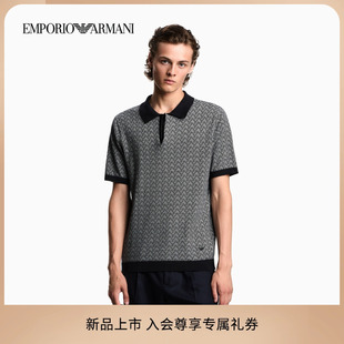 Polo领短袖 新款 男士 官方 针织衫 ARMANI EMPORIO 阿玛尼秋季
