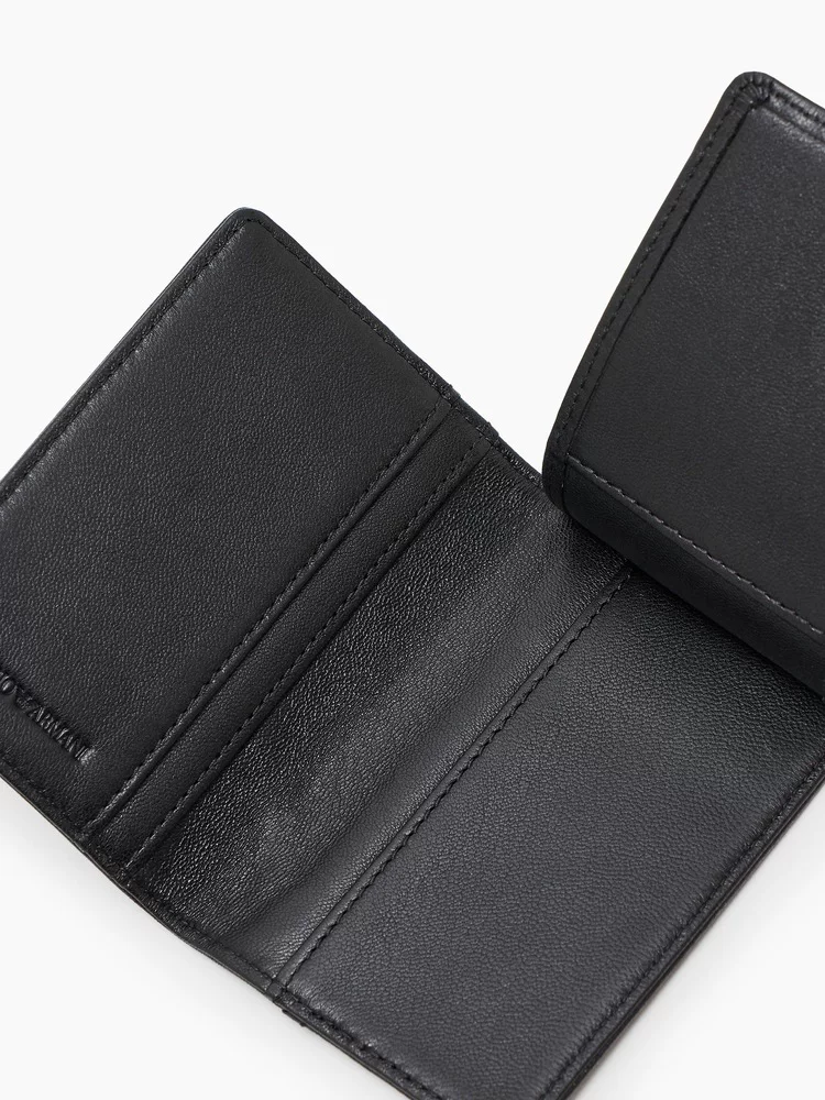 Кошелёк из овечьей кожи Emporio Armani/Armani мужской трехкарточный мультислотовый кошелёк, всё в одном