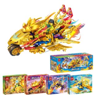 2026新款 儿童玩具礼物 忍者系列机甲中国积木人仔男孩小颗粒拼装