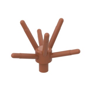 跨境MOC19119小颗粒益智拼插积木植物茎国产零配件6叉树枝 50g