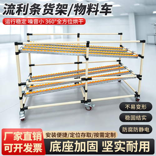 精益管防静电流利条线棒货架定制