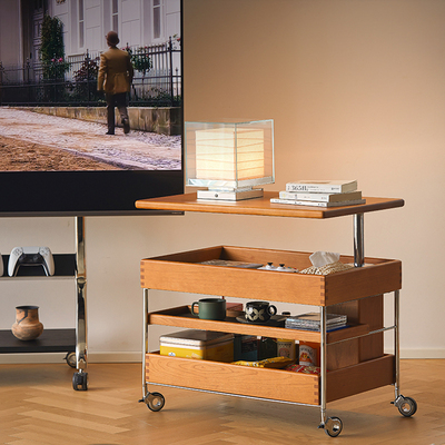 可移动升降茶几沙发边几