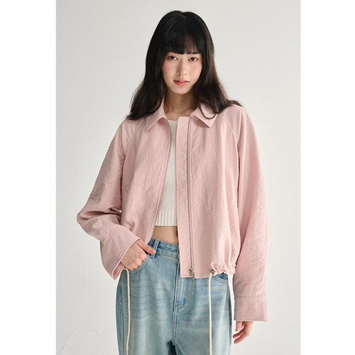 MAISON CECILE 三色/亚麻宽松立体感轻盈舒适夹克外套
