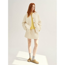 MAISON CECILE奶白 黑色轻巧舒适保暖菱格棉服套装