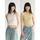 五色凉感纱线粗针织肌理颗粒感无袖 MAISON CECILE 背心