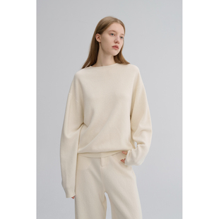 MAISON CECILE 两色|宽松卫衣感重工耗时廓形简约松弛针织毛衣