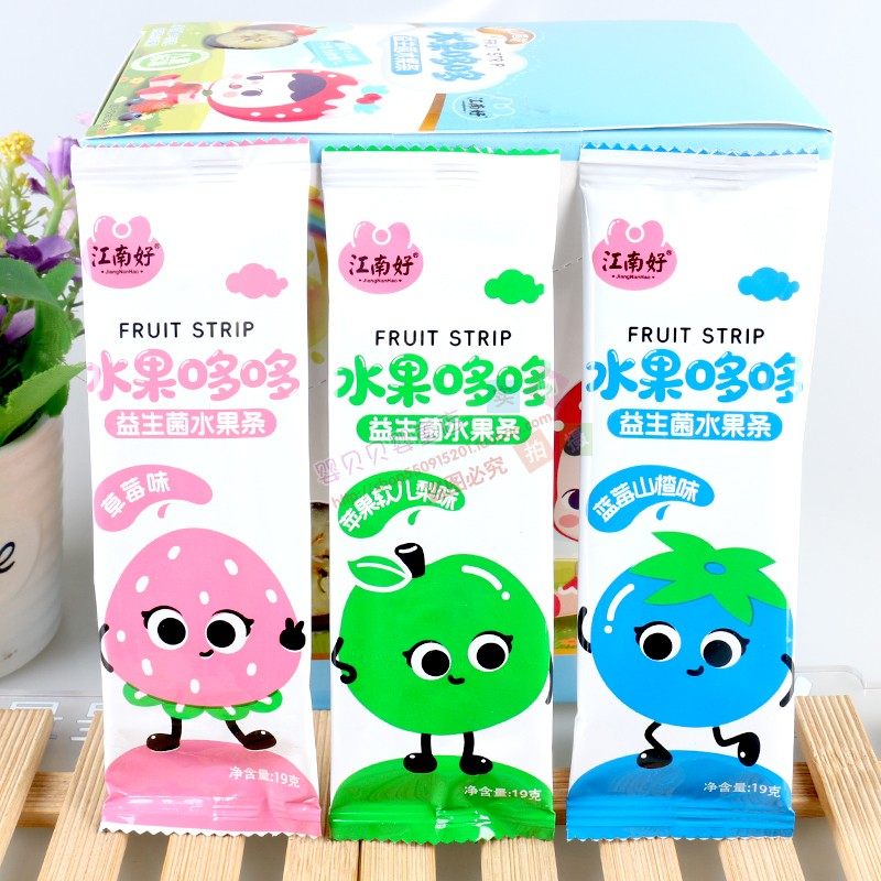 江南好益生菌水果条儿童标准19g*30条独立包装水果味蓝莓草莓苹果,婴童食品,果肉条,淘宝优惠券,粉丝福利购,淘宝优惠卷
