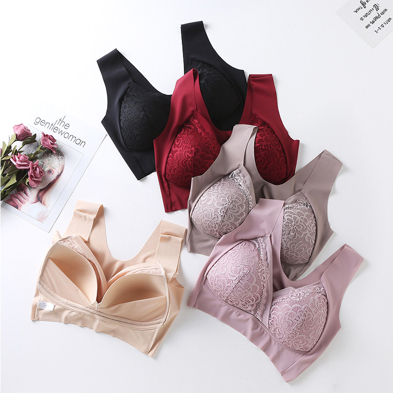 大胸显小薄款无钢圈零束缚文胸罩