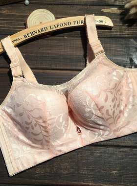 特大码内衣文胸薄款大胸显小全罩杯加肥加大F杯胖MM200斤胸罩抹胸