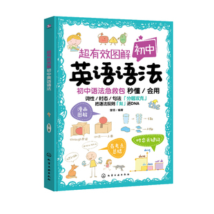 超有效图解初中英语语法练习册 初中英语词性时态句法训练练习册 初中英语题型模拟练习 初中英语语法分类记忆法 考试模拟练习题