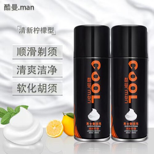 酷曼剃须泡沫男士剃须啫喱软化胡须刮胡膏剃须刀刮胡刀泡沫